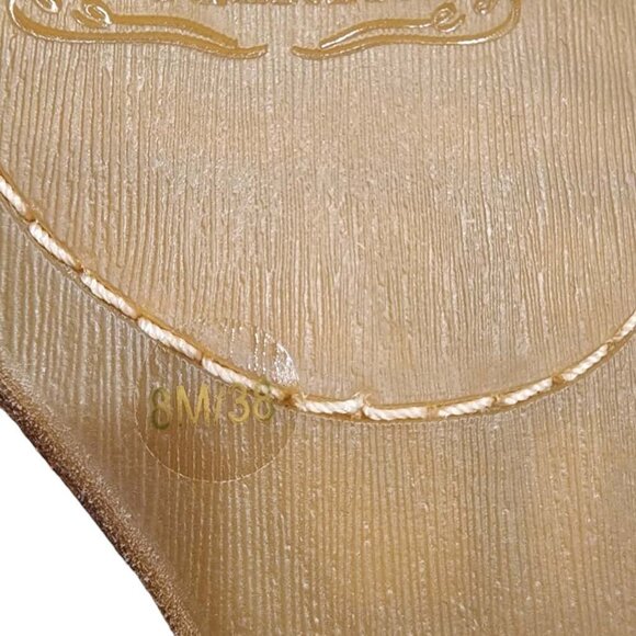 Lucky Brand Wedge Heel Boots Women's Brown Suede Leather Size 8M Fits 6.5-7 - Picture 9 of 9